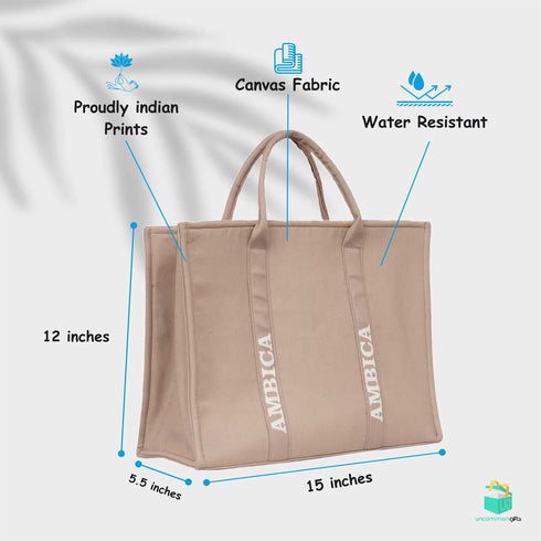 Personalised Woody Handbag Tote Bag - Uncommongifts.in